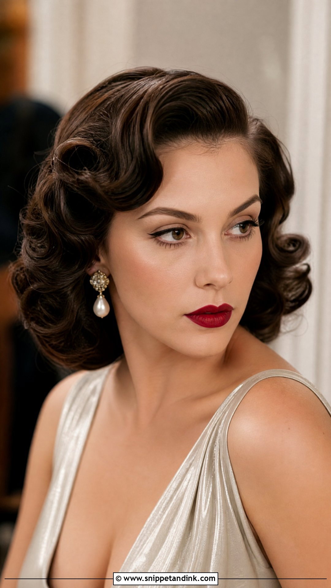 Vintage Pin Curls - Snippet and Ink - 20 Medium Length Wedding Guest Hairstyles