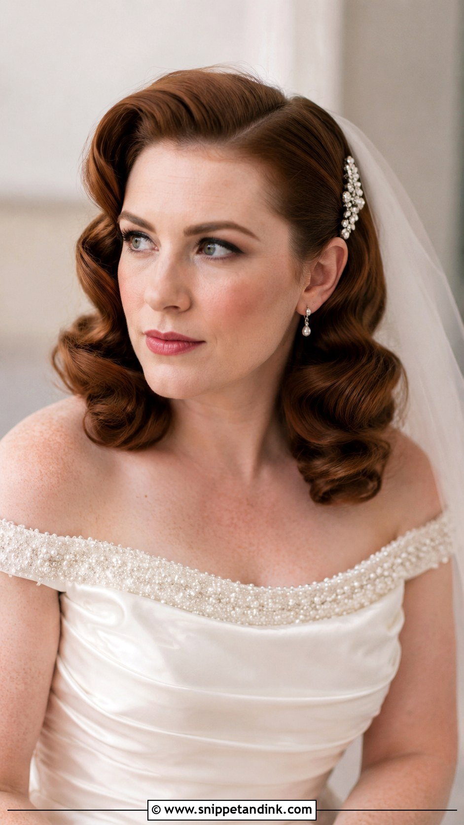 Vintage Pin Curls - Snippet and Ink - 20 Short Hairdos for Wedding