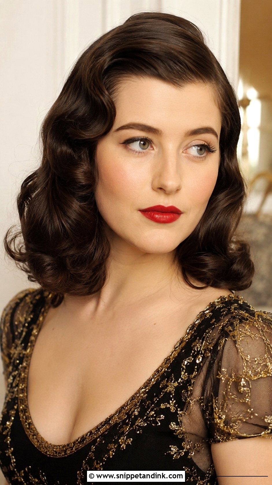 Vintage Pin Curls - Snippet and Ink - 25 Hair Styles Wedding Guest