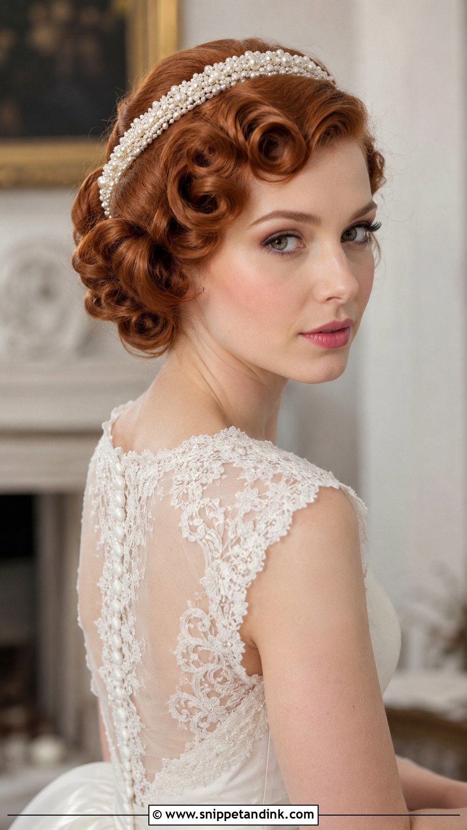 Vintage Pin Curls - Snippet and Ink - 25 Hairstyle for Wedding Short Hair Ideas