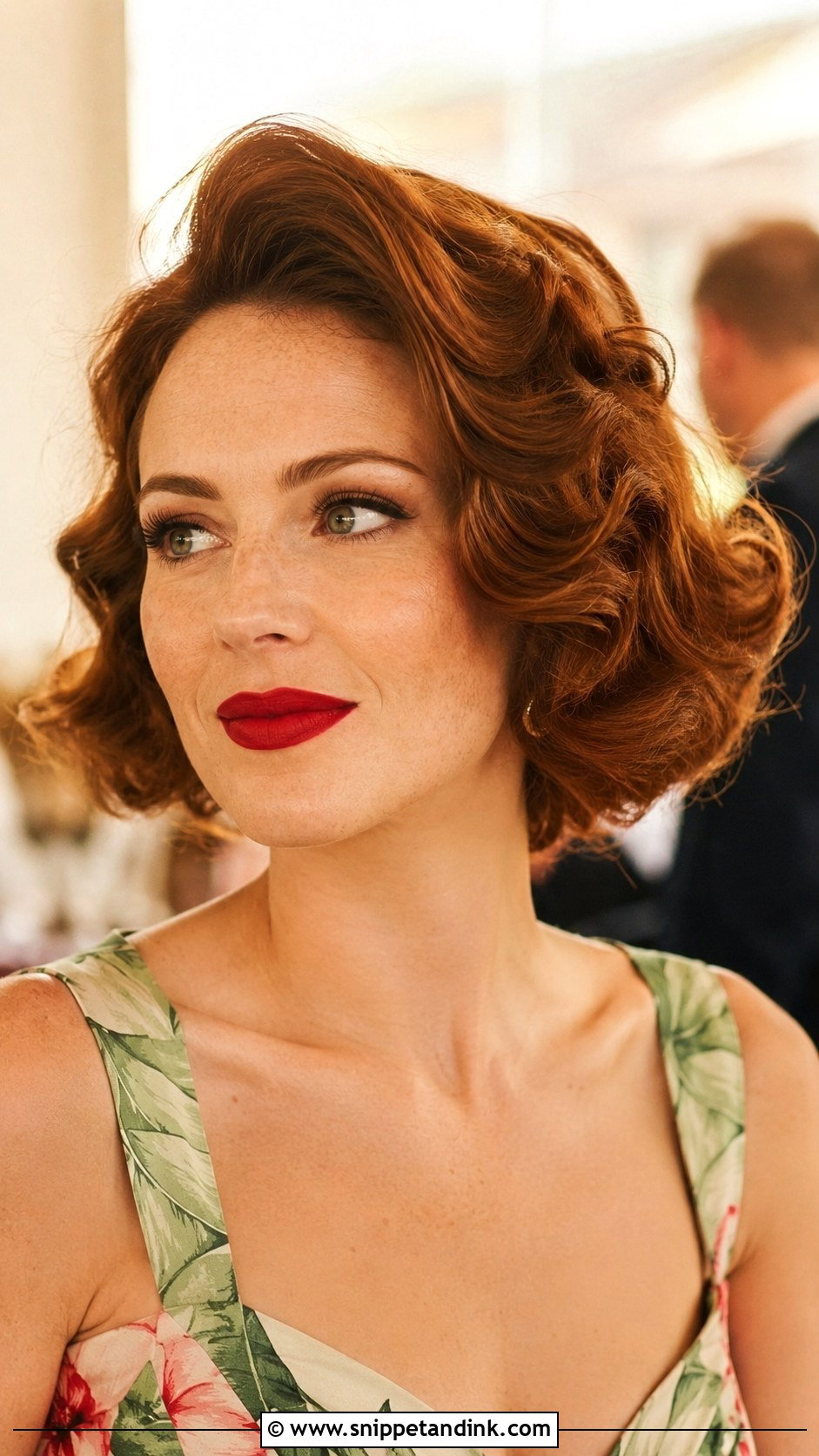 Vintage Pin Curls - Snippet and Ink - 25 Short Hair Wedding Guest Ideas
