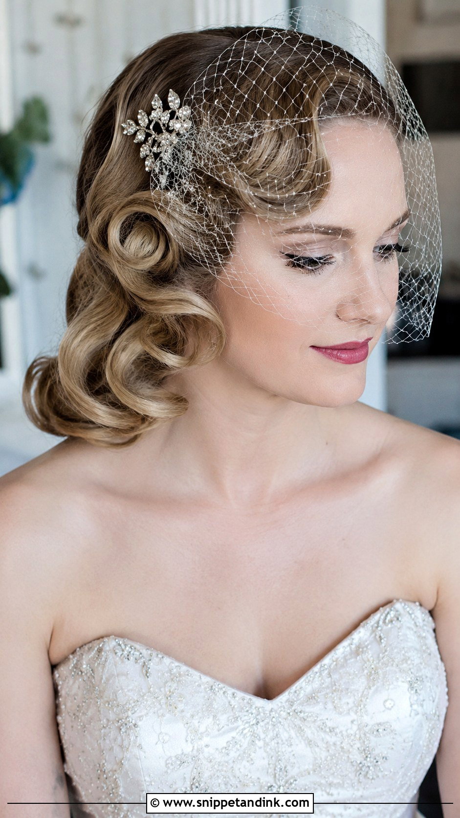 Vintage Pin Curls - Snippet and Ink - 25 Wedding Hair Ideas for Short Hair