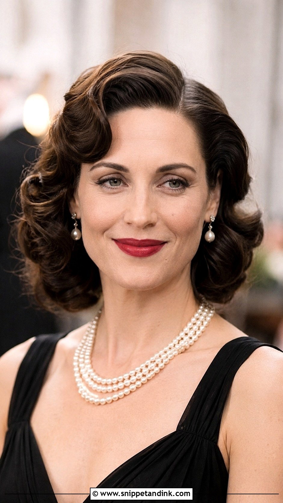 Vintage Pin Curls - Snippet and Ink - 30 Short Hair Wedding Guest Styles