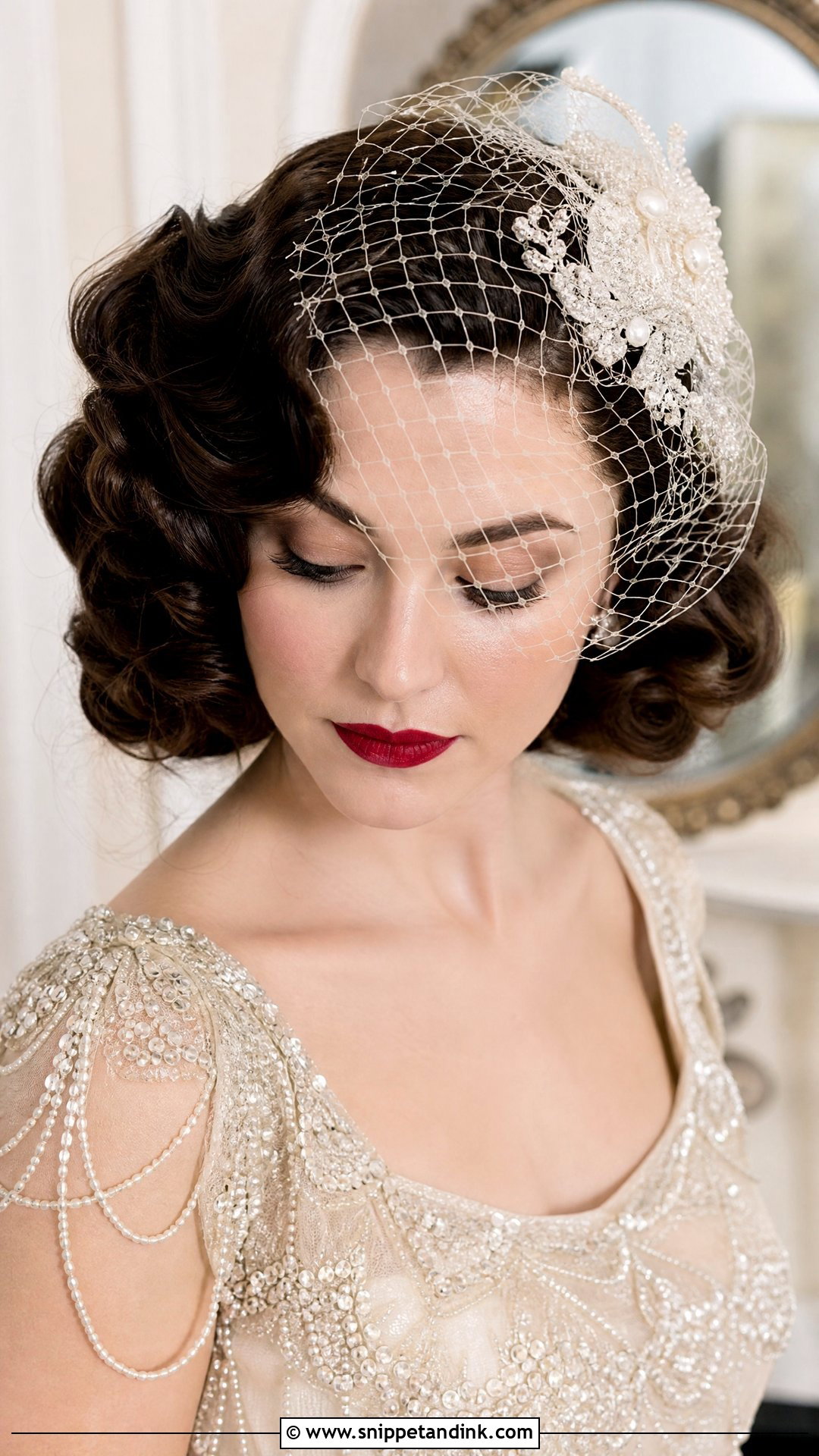 Vintage Pin Curls - Snippet and Ink - 20 Curled Bridal Hair Ideas