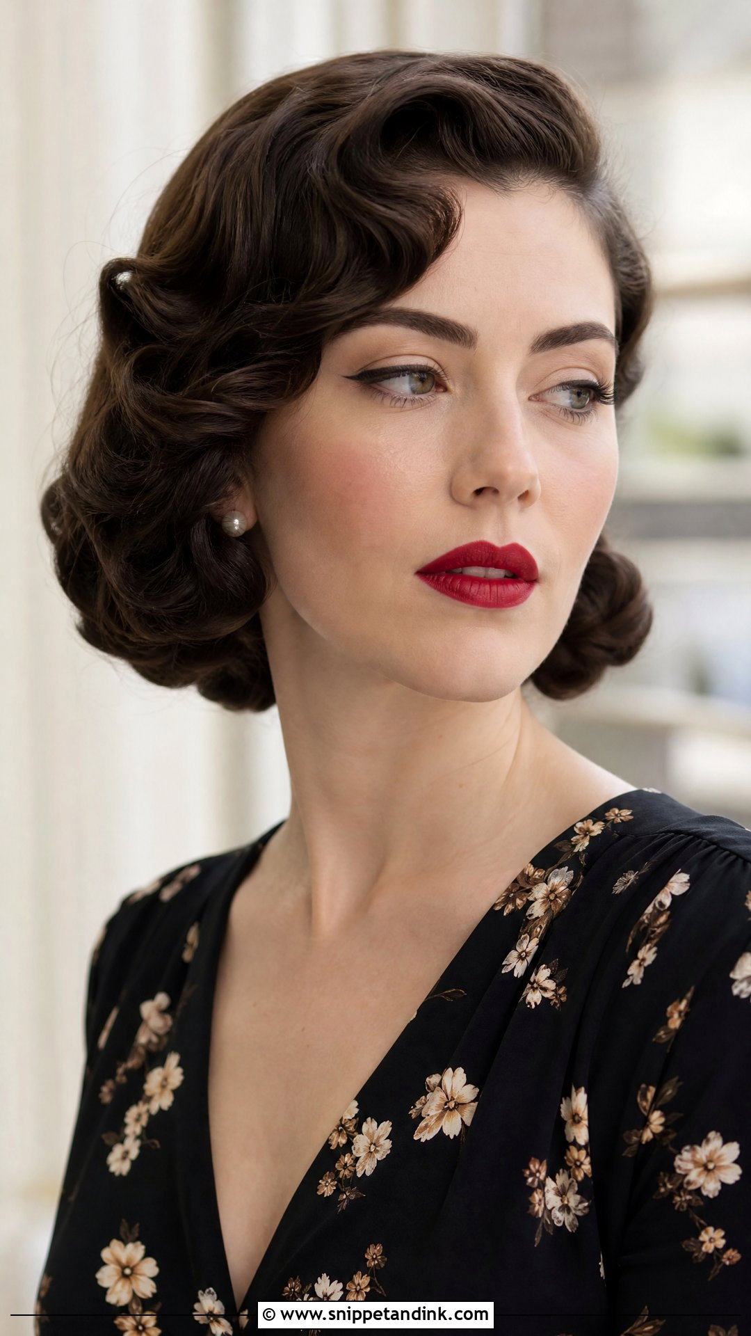 Vintage Pin Curls - Snippet and Ink - 20 Easy Hairstyles for a Wedding Guest