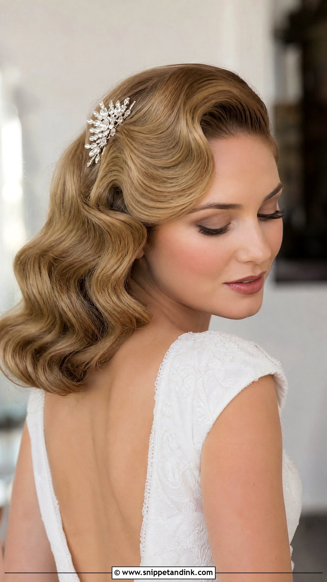 Vintage Pin Curls - Snippet and Ink - 20 Hairstyle for Short Hair for Wedding Ideas