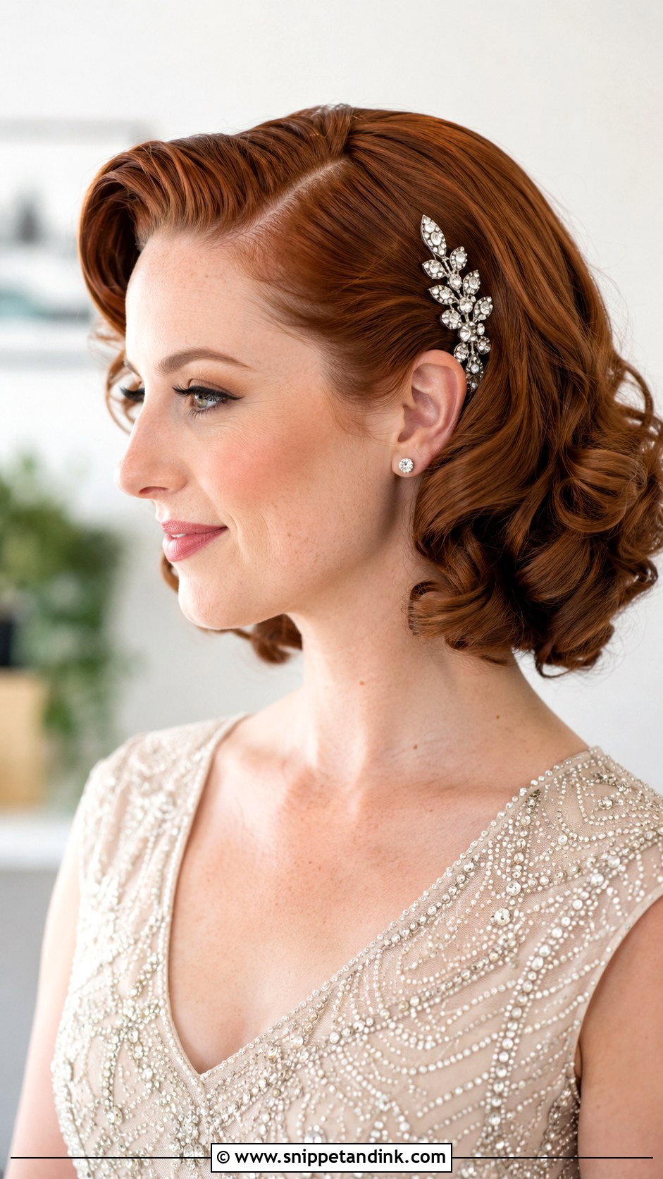 Vintage Pin Curls For Bob - Snippet and Ink - 25 Wedding Guest Hairstyles Short Hair