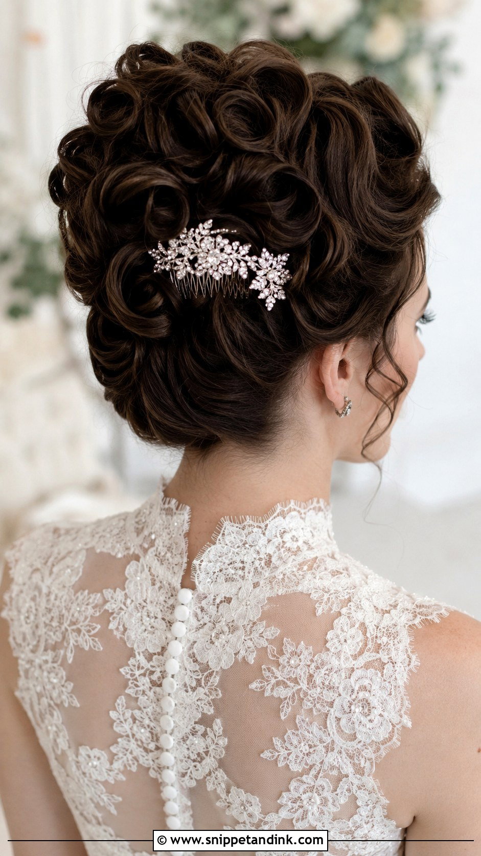 Vintage Pin Curls Updo - Snippet and Ink - 30 Long Hair Wedding Styles