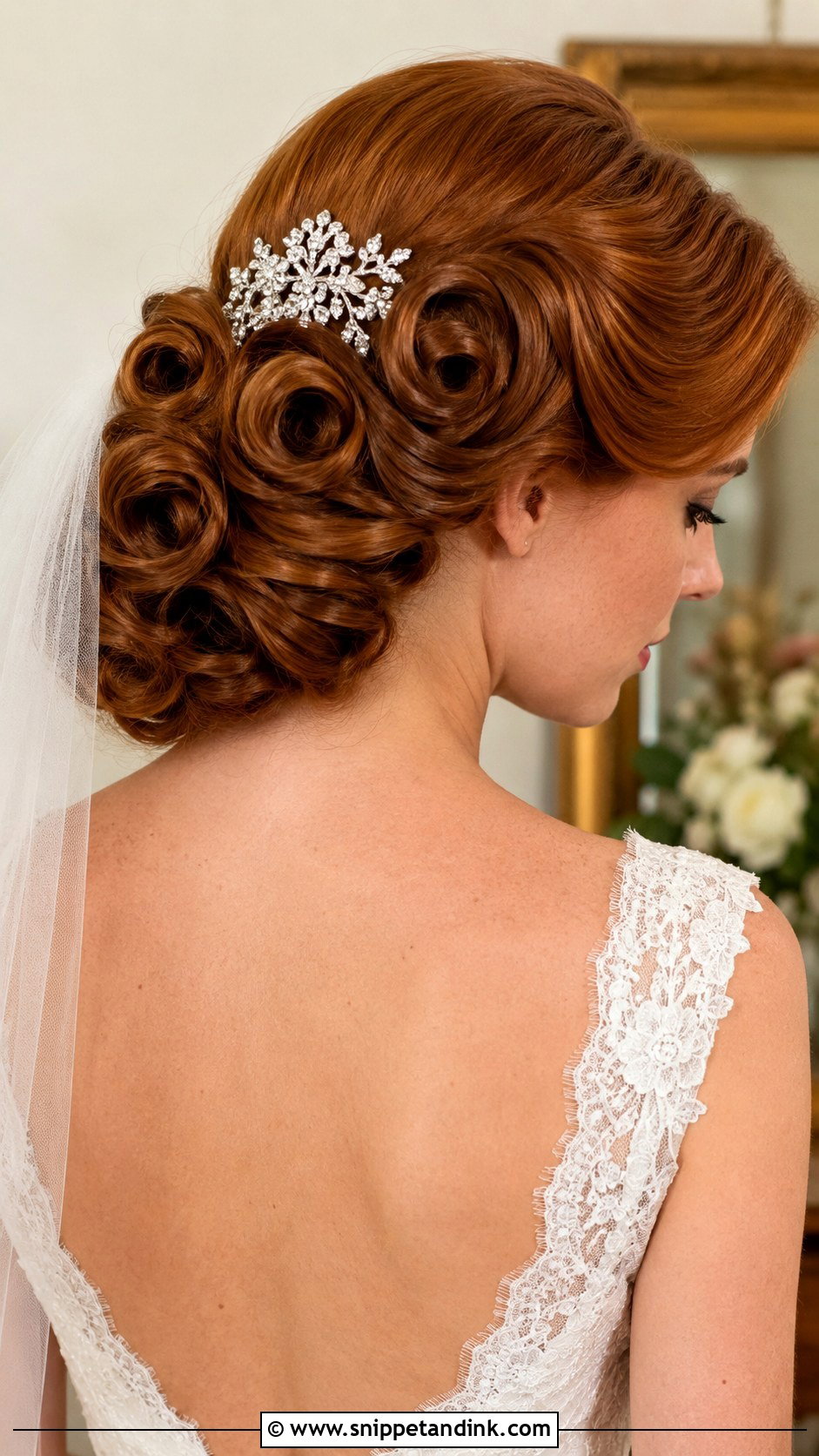 Vintage Pin Curls Wedding Hairstyle - Snippet and Ink - 25 Elegant Wedding Hairstyles