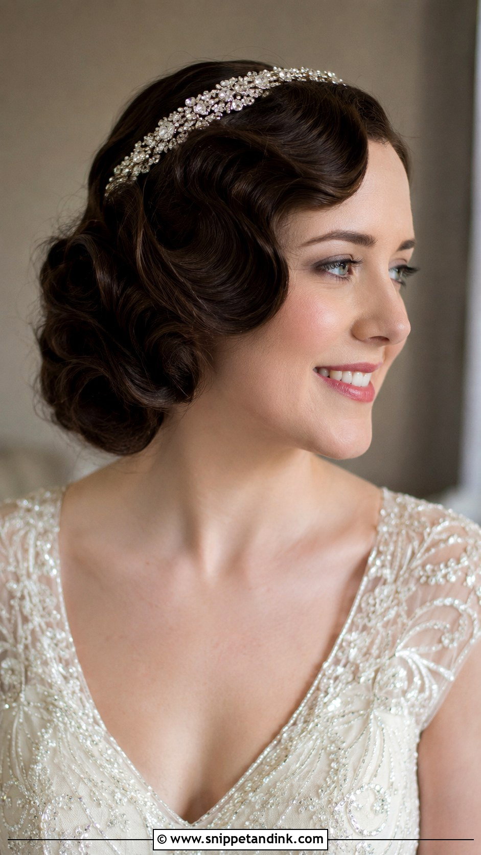 Vintage Pin Curls Wedding Hairstyle - Snippet and Ink - 20 Hair Model for Wedding Ideas