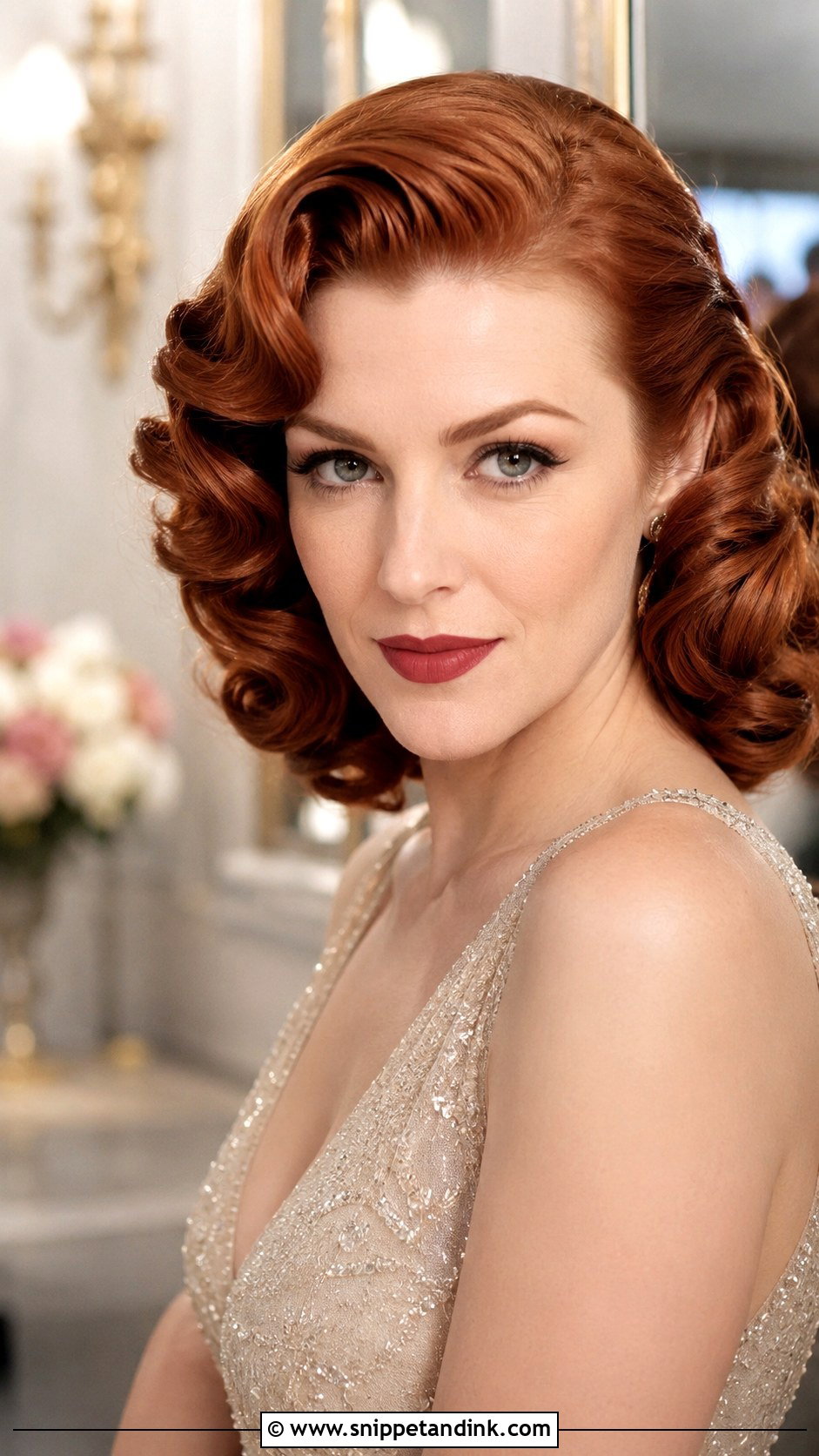 Vintage Pin Curls for Long Hair - Snippet and Ink - 20 Hair for Wedding Guest Long Ideas
