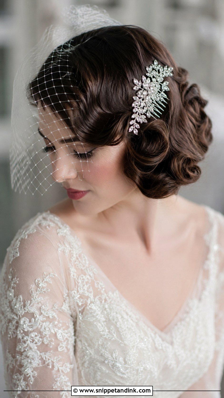 Vintage Pin Curls for Short Hair - Snippet and Ink - 25 Short Hair Styles for Wedding