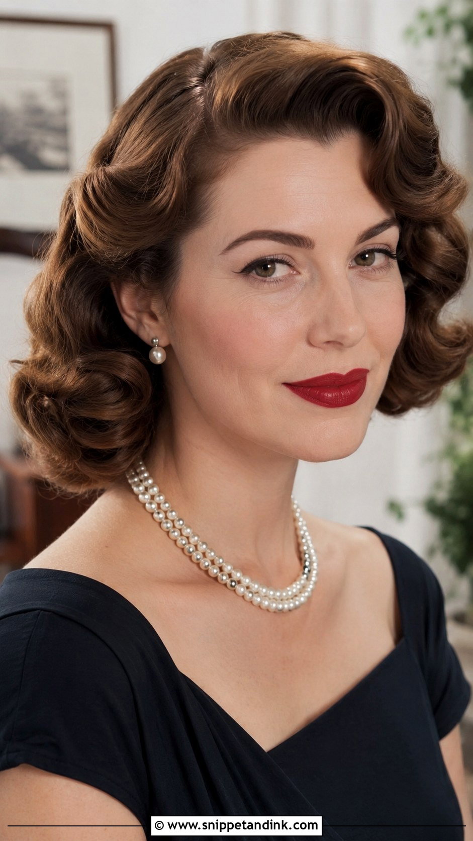 Vintage Pin Curls for Wedding Guest - Snippet and Ink - 25 Short Hairstyles for Wedding Guest