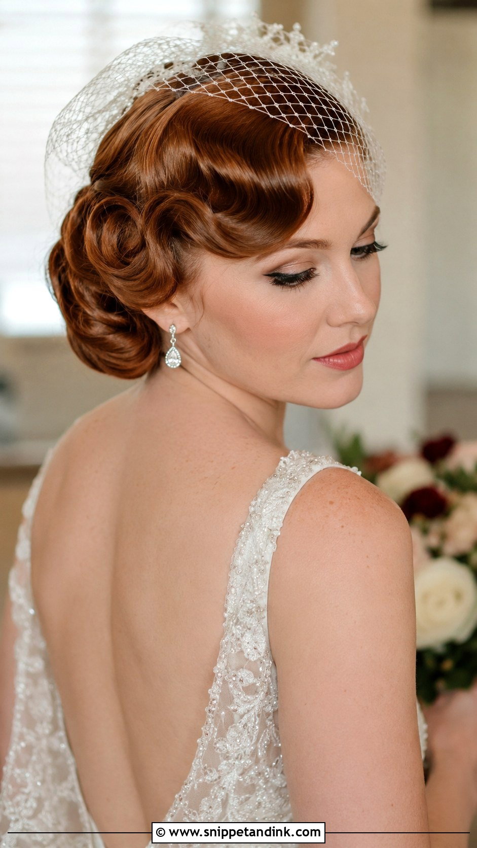 Vintage Pin Up Wedding Updo - Snippet and Ink - 20 Wedding Bride Updo Hairstyles