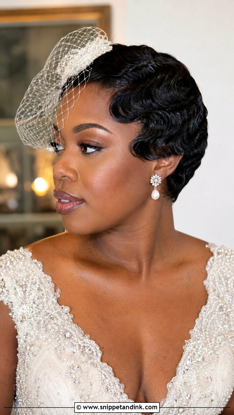 Vintage Pixie Wedding Hair - Snippet and Ink - 15 Pixie Hairstyles for Wedding