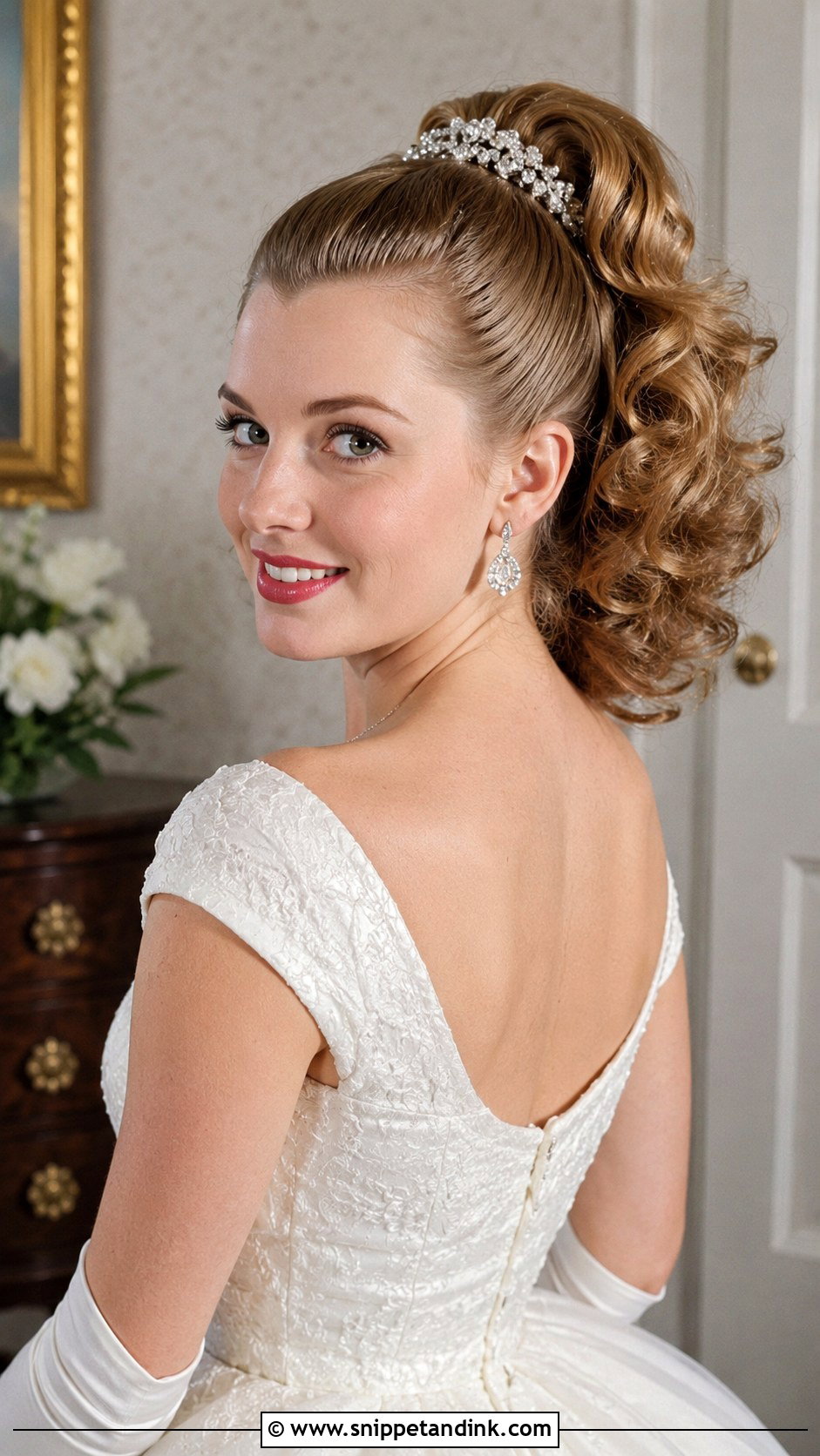 Vintage Ponytail Wedding Hairstyle - Snippet and Ink - 25 Vintage Wedding Hairstyles