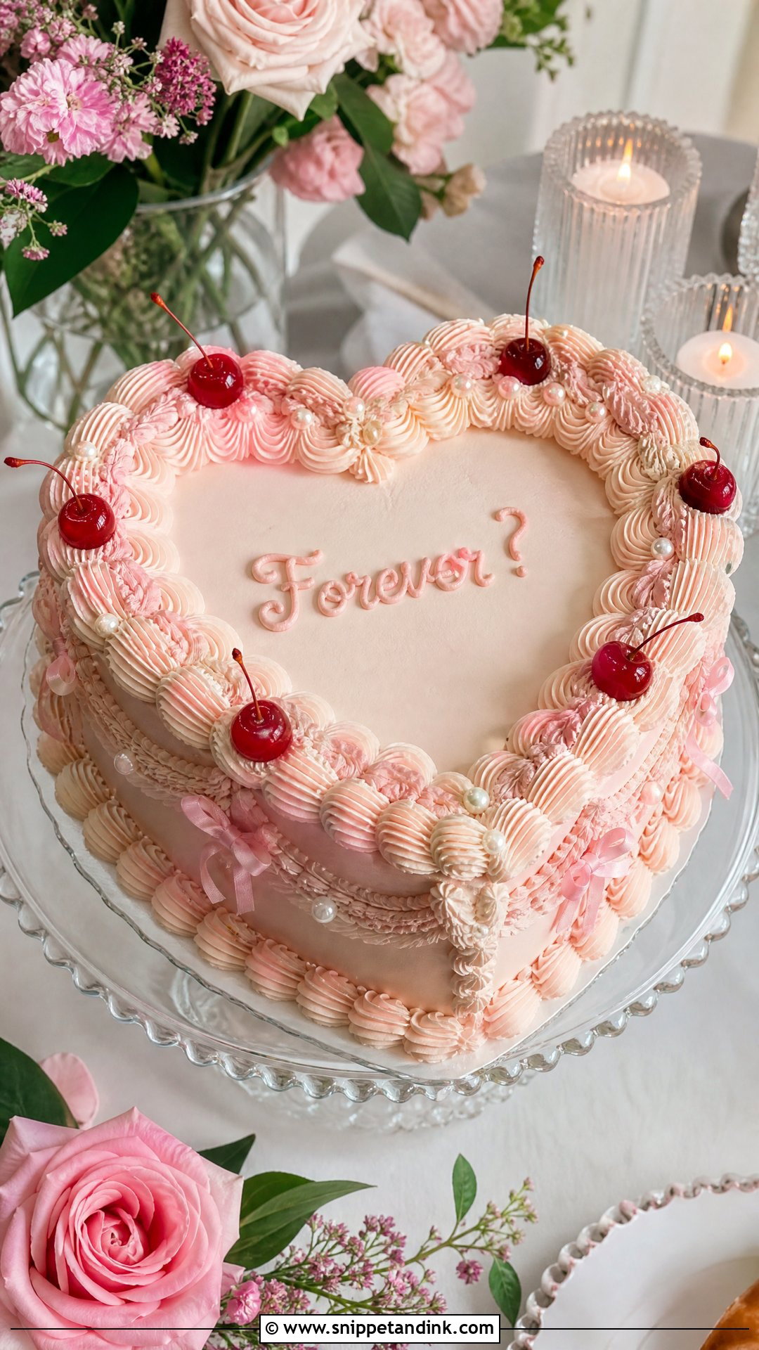 Vintage Proposal Cake - Snippet and Ink - 20 Proposal Cake Ideas
