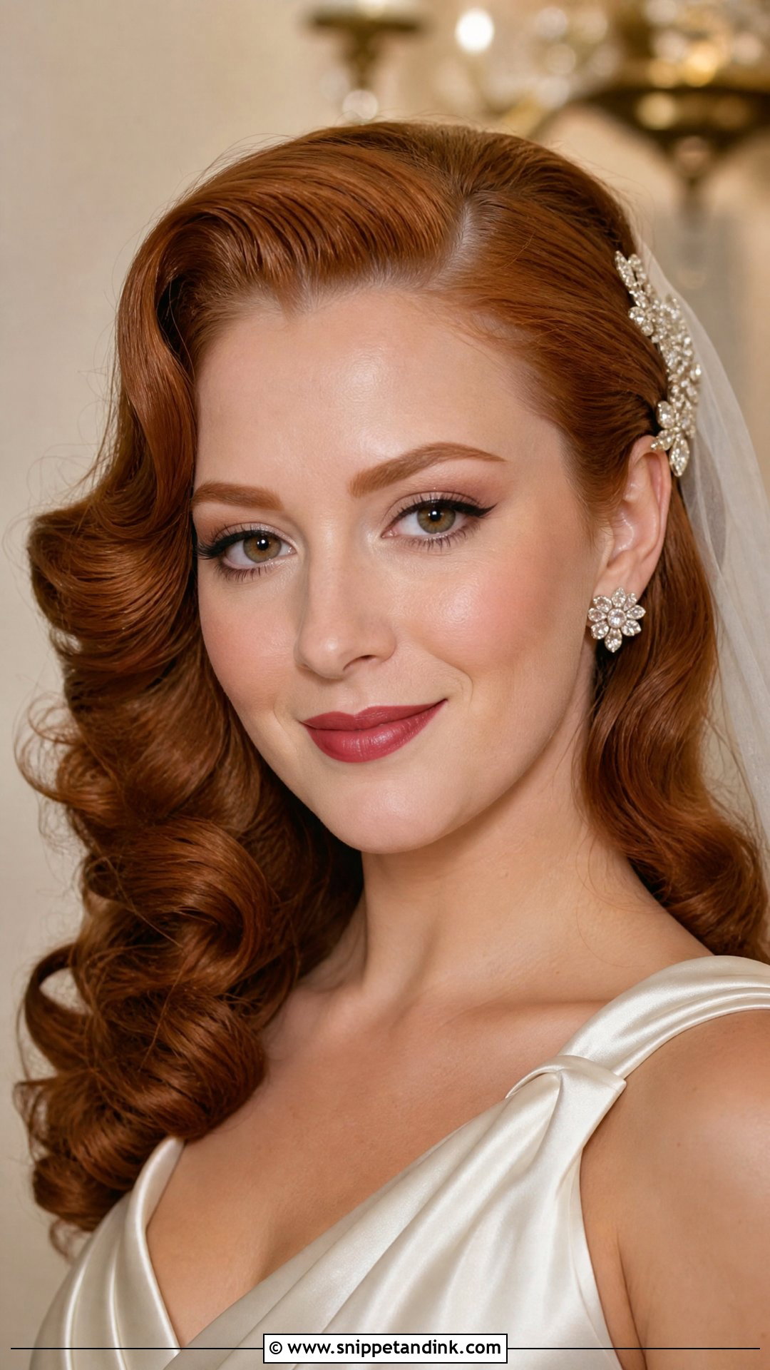 Vintage Redhead Bridal Makeup - Snippet and Ink - 20 Redhead Bridal Makeup Ideas