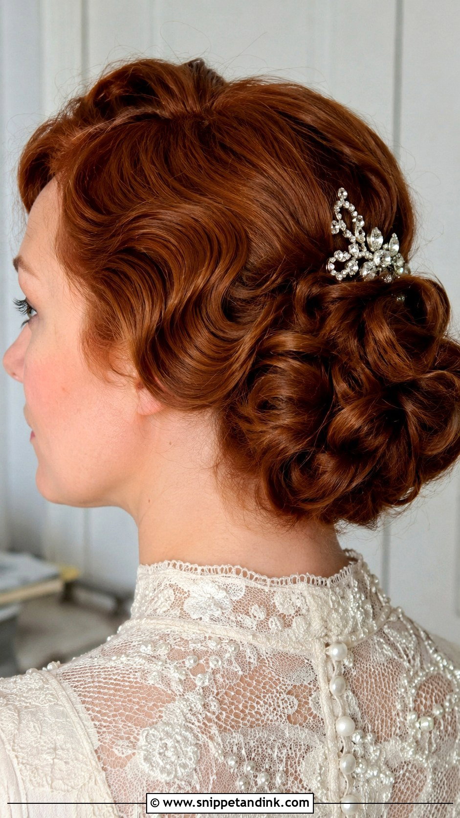 Vintage Roll Bun - Snippet and Ink - 35 Bridal Bun Ideas