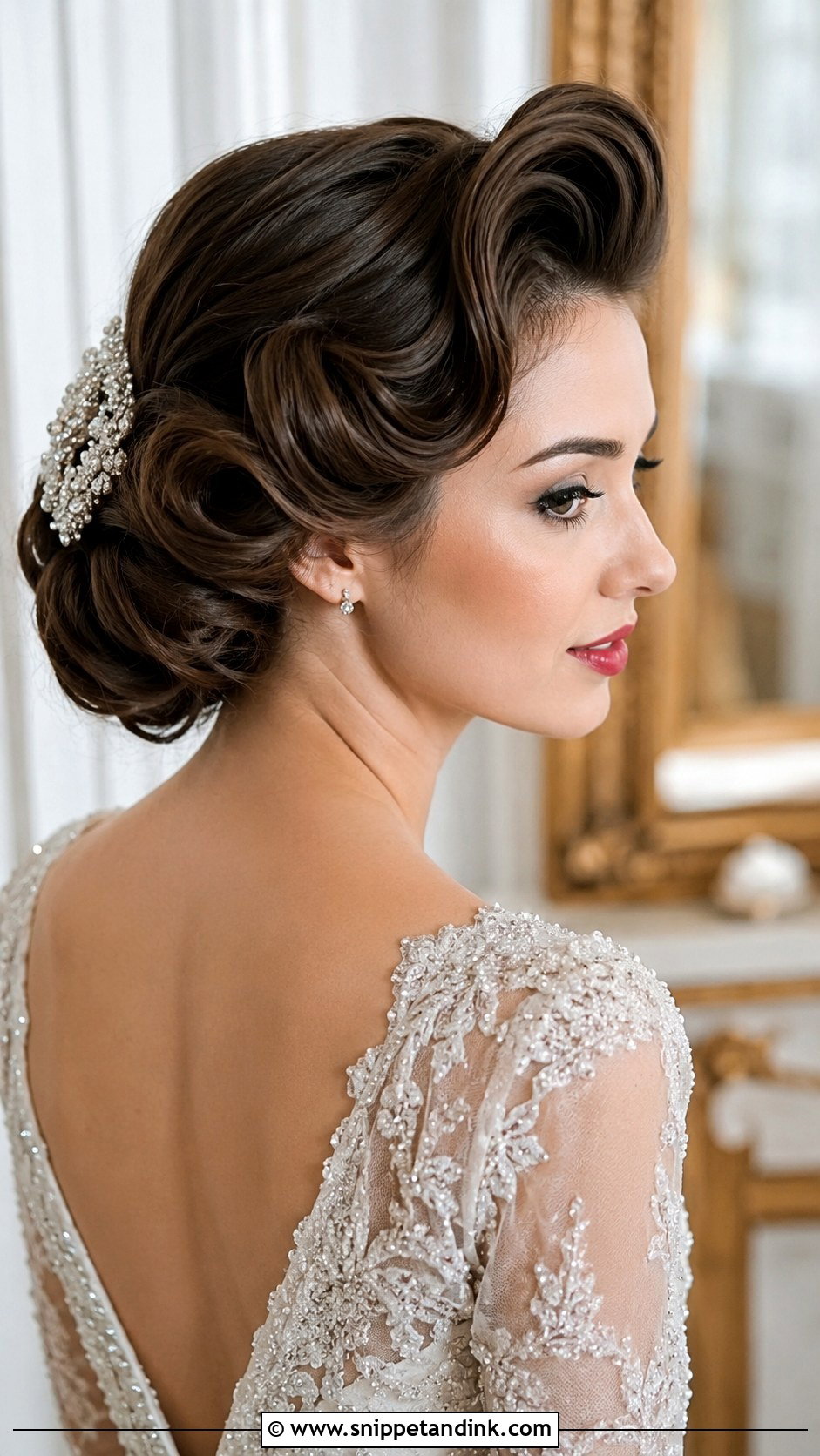 Vintage Roll Updo - Snippet and Ink - 20 Easy Wedding Updos for Long Hair