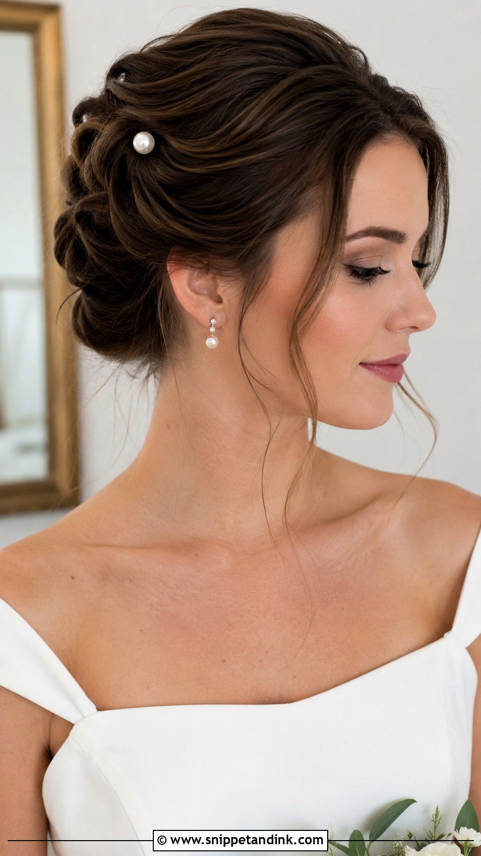 Vintage Roll Updo for Short Hair - Snippet and Ink - 20 Short Hair Dos for Wedding Ideas
