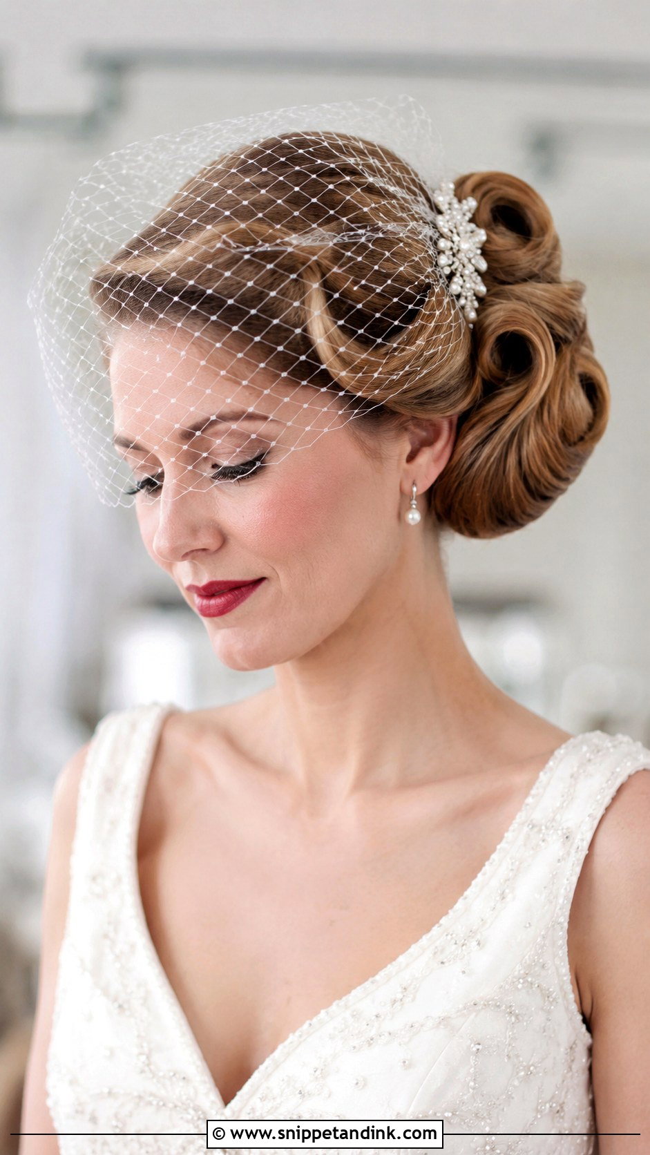 Vintage Roll Updo for Wedding - Snippet and Ink - 30 Updo Hairstyles for Wedding