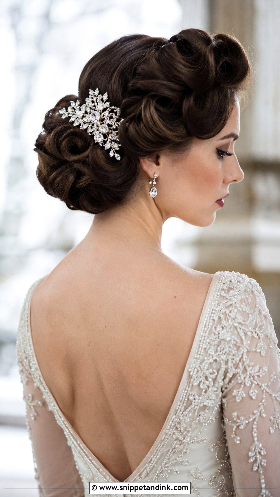 Vintage Roll Updo - Snippet and Ink - 20 Easy Updos for Medium Hair for Wedding