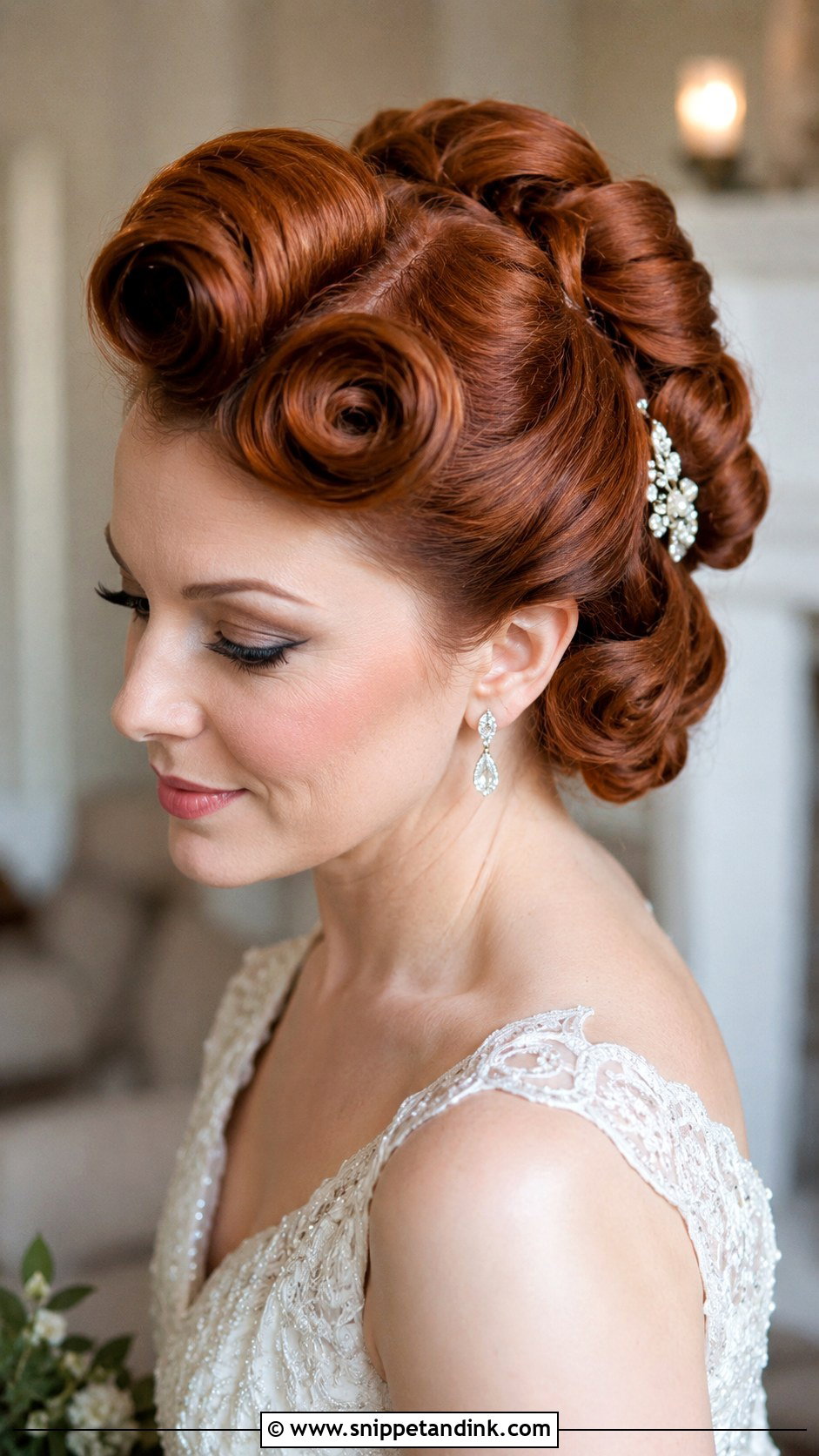 Vintage Rolled Bun - Snippet and Ink - 25 Wedding Buns