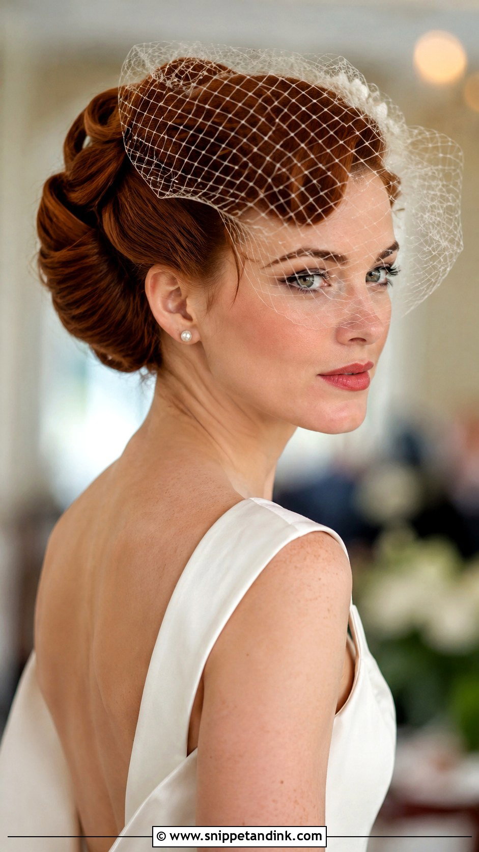 Vintage Rolled Bun - Snippet and Ink - 30 Bridal Hair Buns