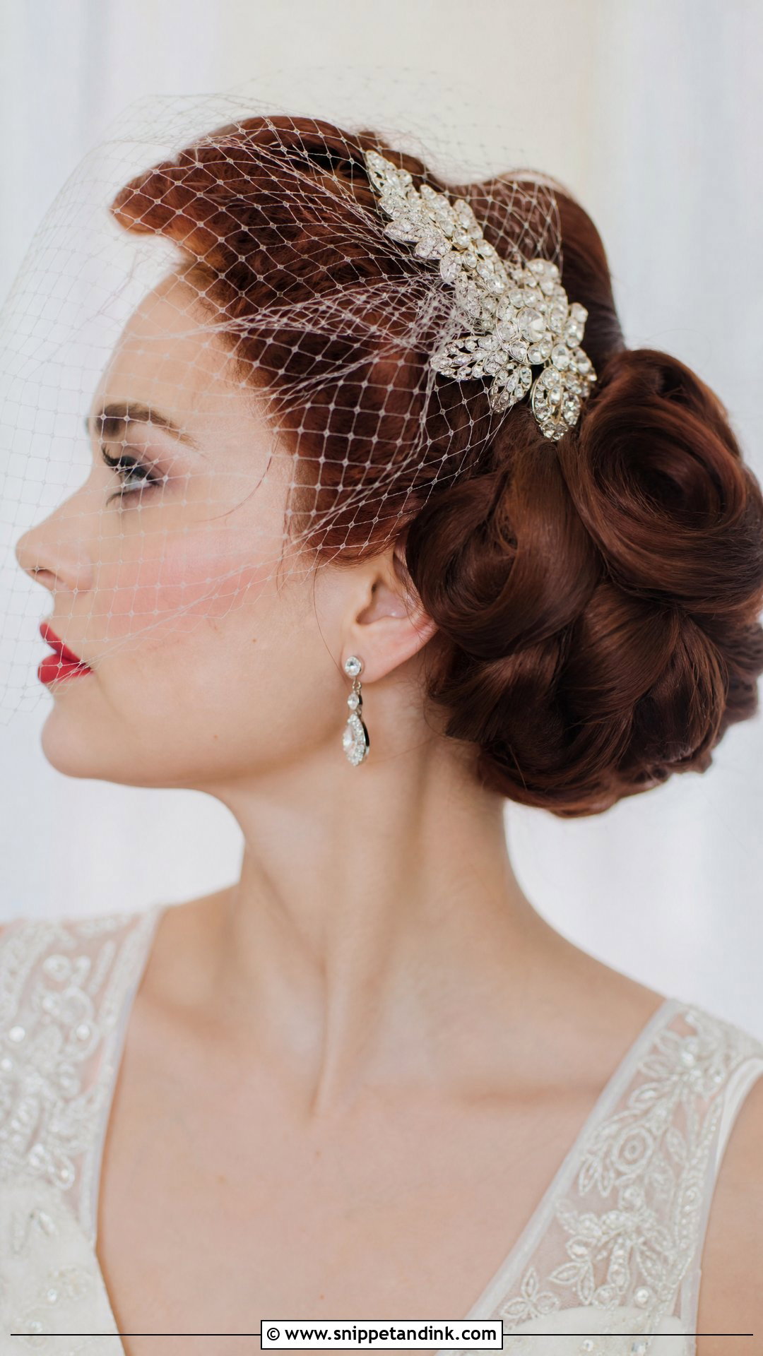 Vintage Rolled Bun Wedding - Snippet and Ink - 20 Bride Bun Hairstyle Ideas