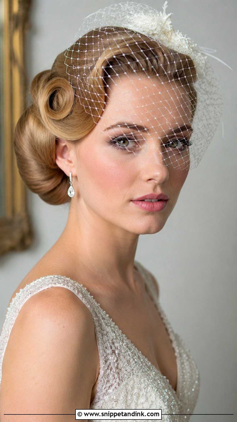 Vintage Rolled Updo - Snippet and Ink - 20 Easy Wedding Updos for Medium Hair