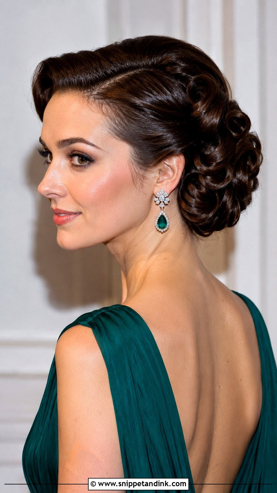 Vintage Rolled Updo - Snippet and Ink - 25 Mother of the Bride Hair Updo Ideas