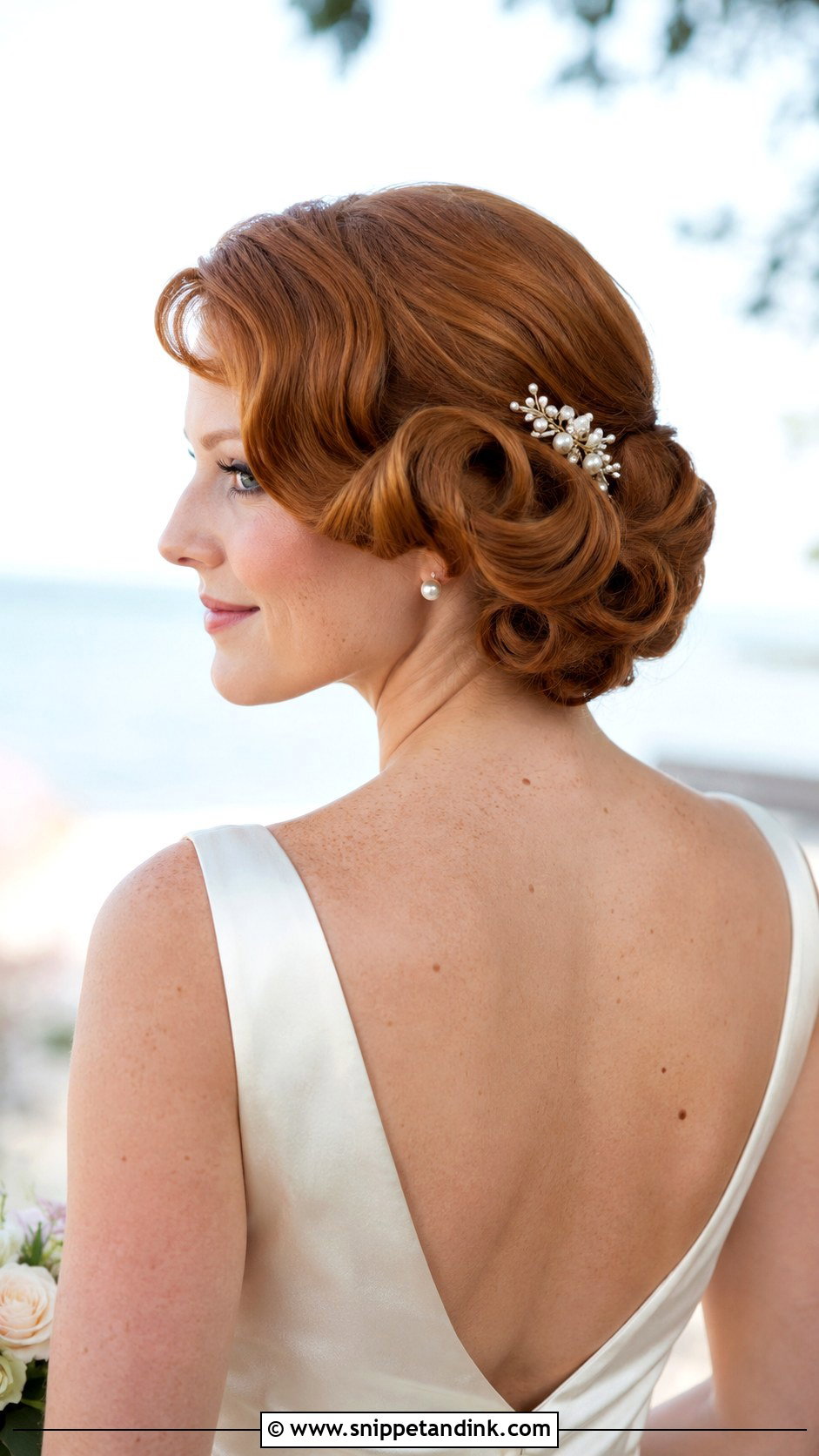 Vintage Rolled Updo - Snippet and Ink - 20 Beach Wedding Hair Updo Ideas