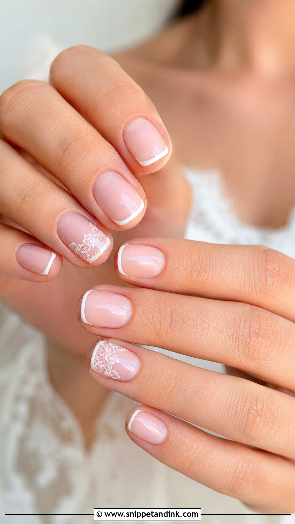 Vintage Short Wedding Nails - Snippet and Ink - 20 Vintage Wedding Nails for Bride