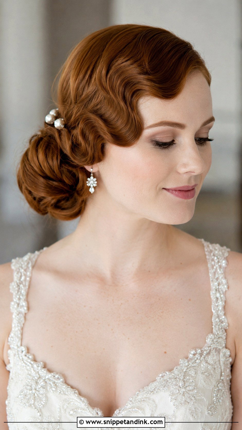 Vintage Side Bun - Snippet and Ink - 25 Vintage Wedding Hair Ideas