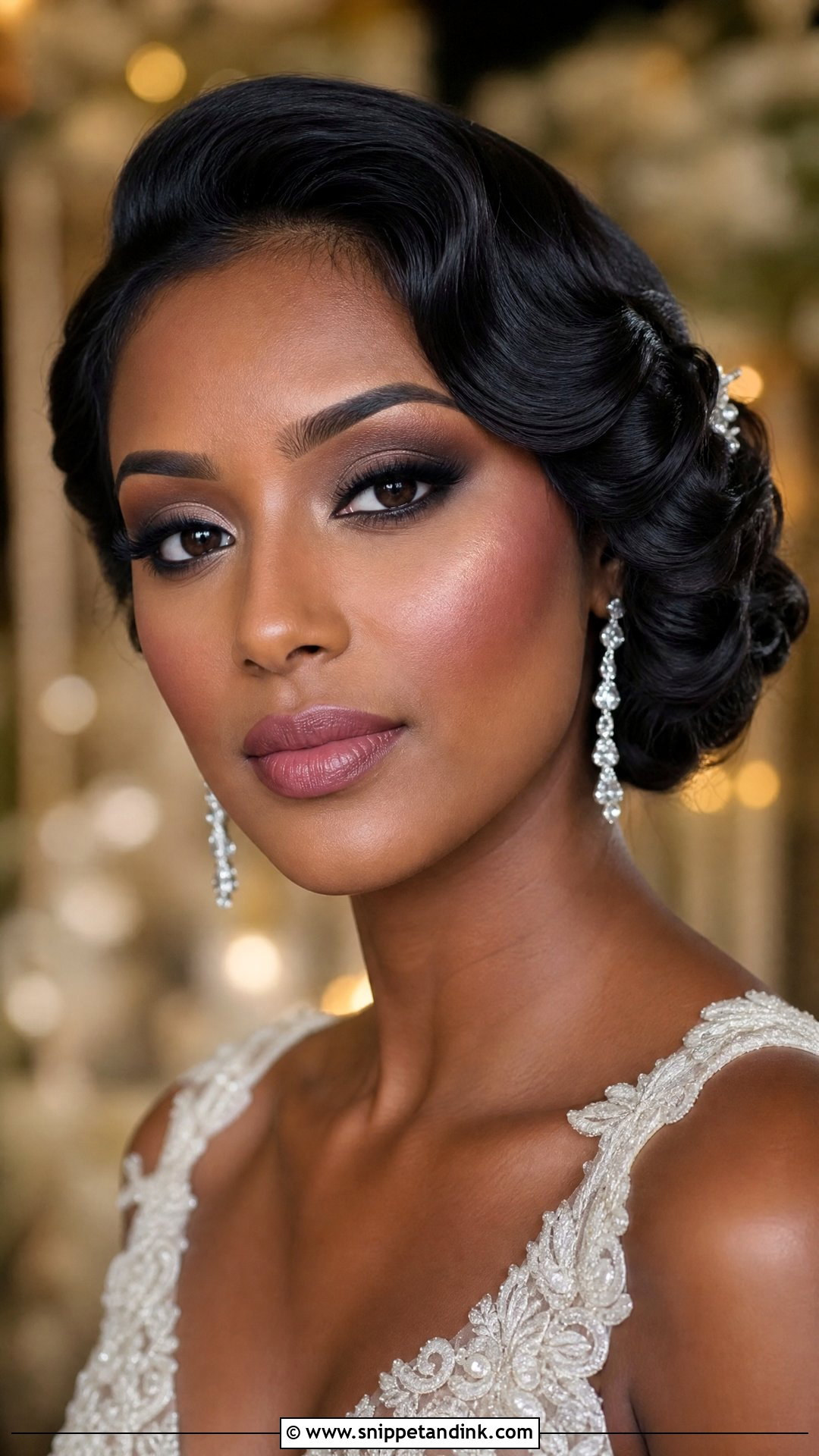 Vintage Smokey Eye Bridal Makeup - Snippet and Ink - 25 Vintage Bridal Makeup Ideas