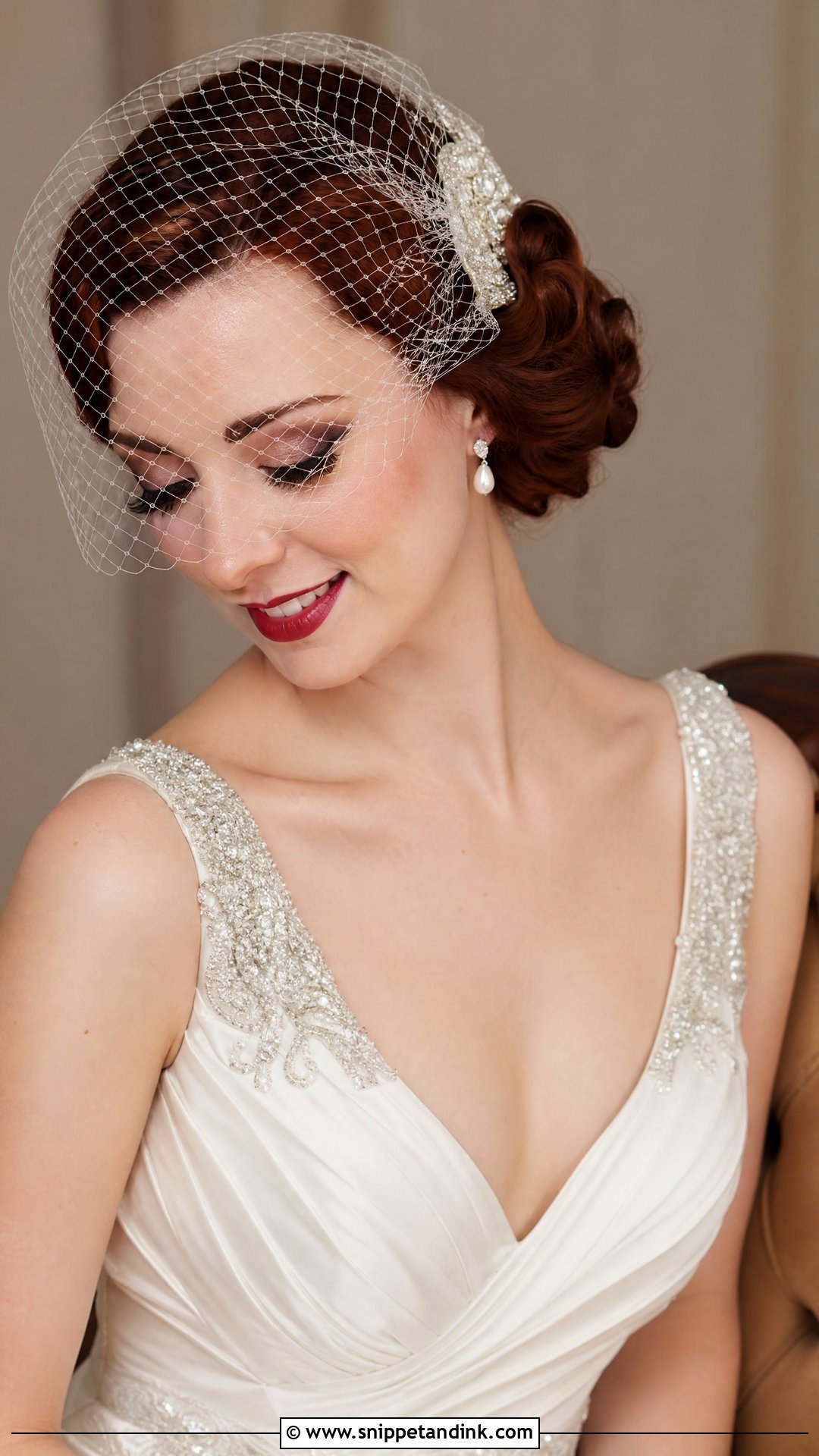 Vintage Updo Bridal Hairstyle - Snippet and Ink - 20 Up Hairstyles for Wedding