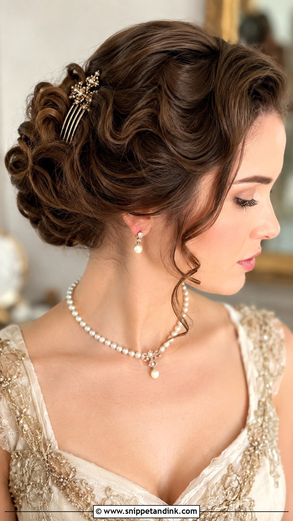Vintage Updo Hairstyle for Marriage - Snippet and Ink - 25 Hairstyle for Marriage Function Ideas