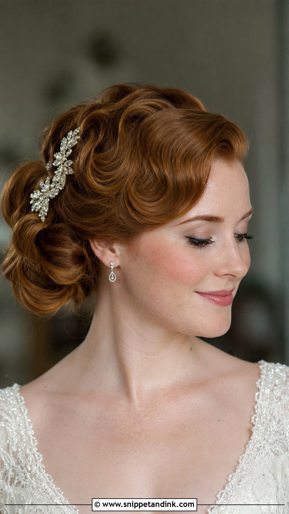 Vintage Updo Wedding Hair - Snippet and Ink - 20 Cute Wedding Hair Ideas