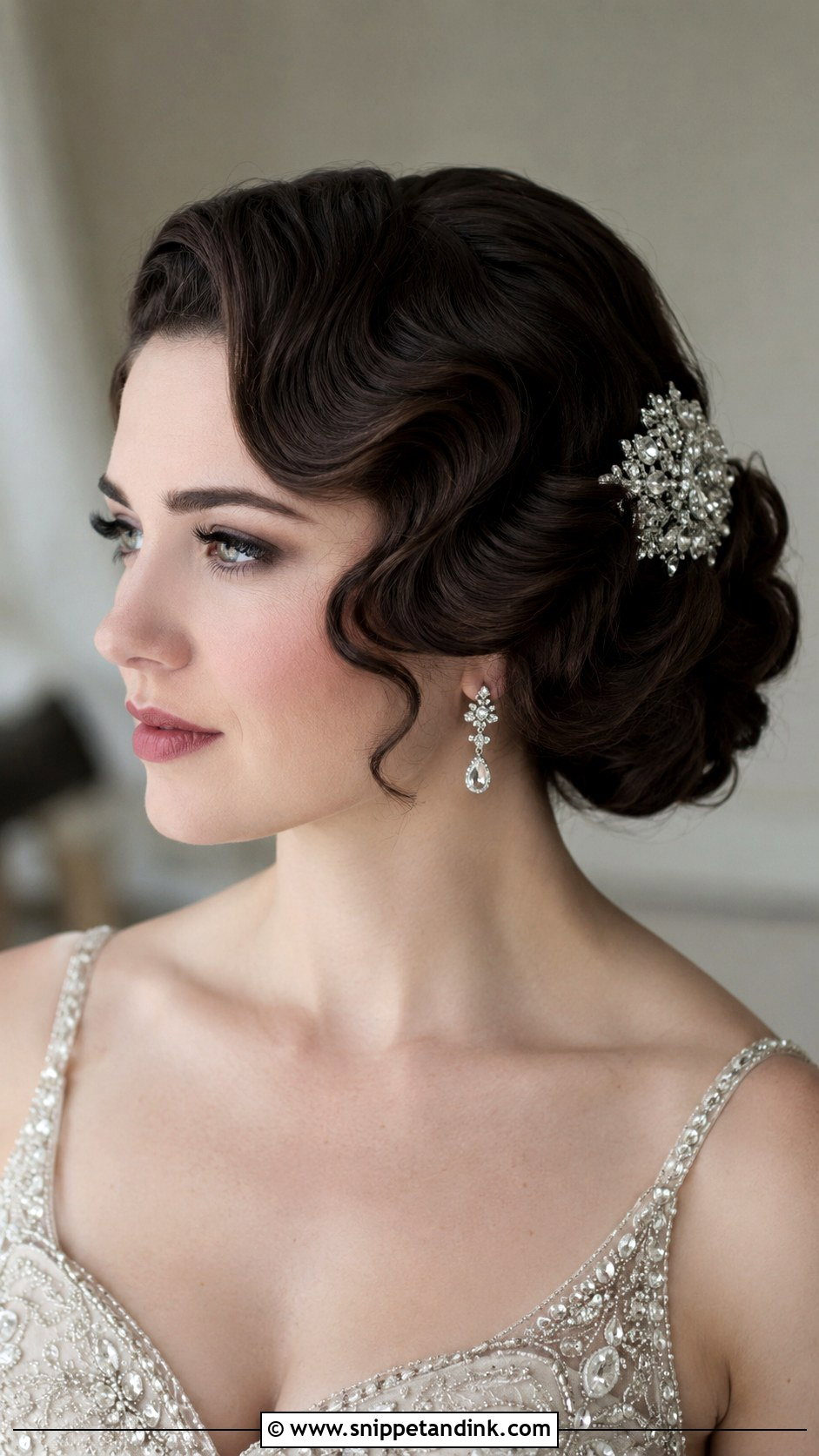 Vintage Updo Wedding Hairstyle - Snippet and Ink - 20 Cute Hairstyles for a Wedding