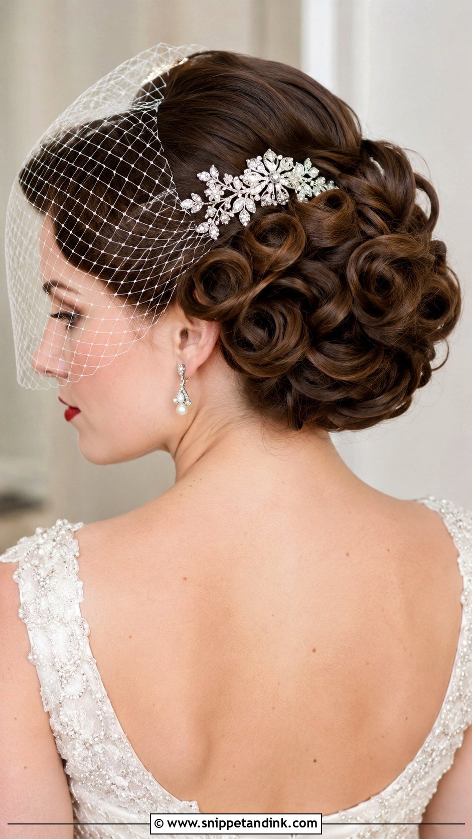 Vintage Updo Wedding Hairstyle - Snippet and Ink - 25 Elegant Wedding Hairstyles for Long Hair