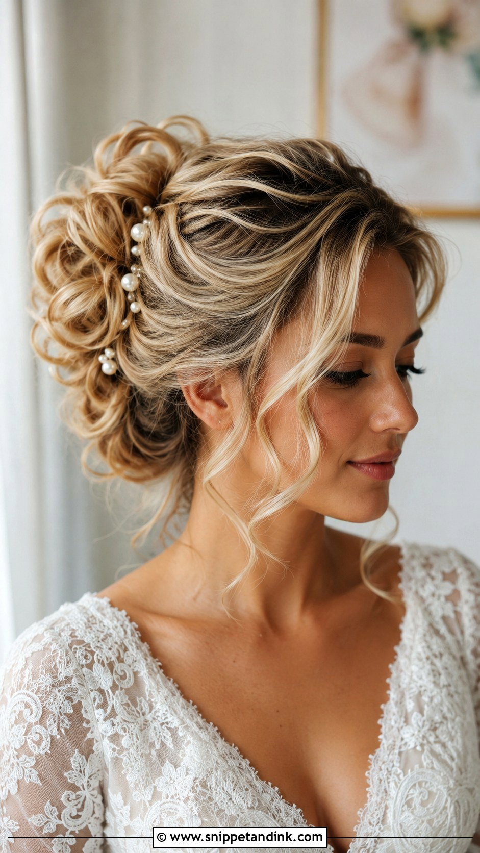 Vintage Updo With Curls - Snippet and Ink - 25 Old Hollywood Wedding Hair Ideas