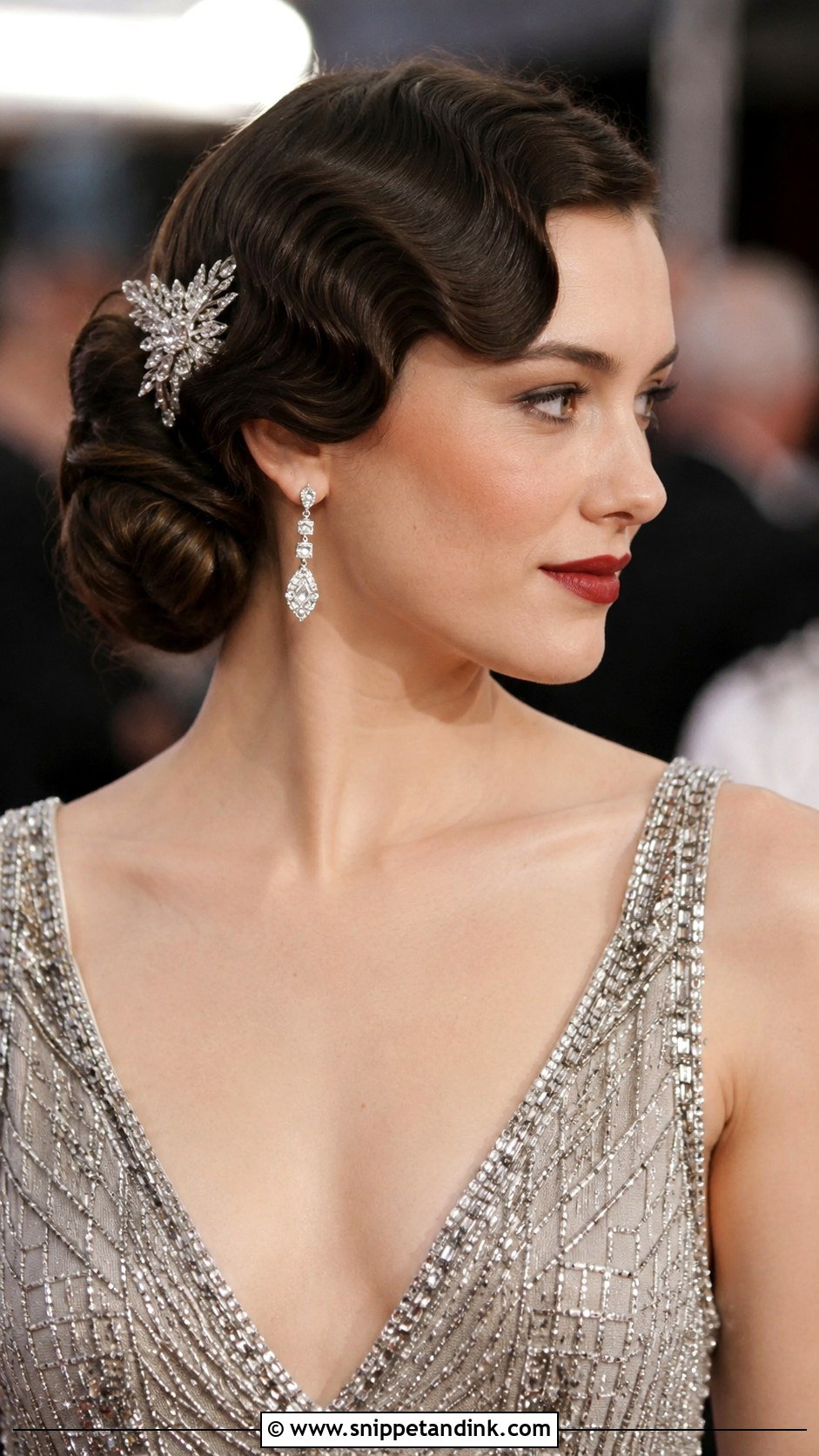 Vintage Updo With Finger Waves - Snippet and Ink - 30 Wedding Updo Hairstyles