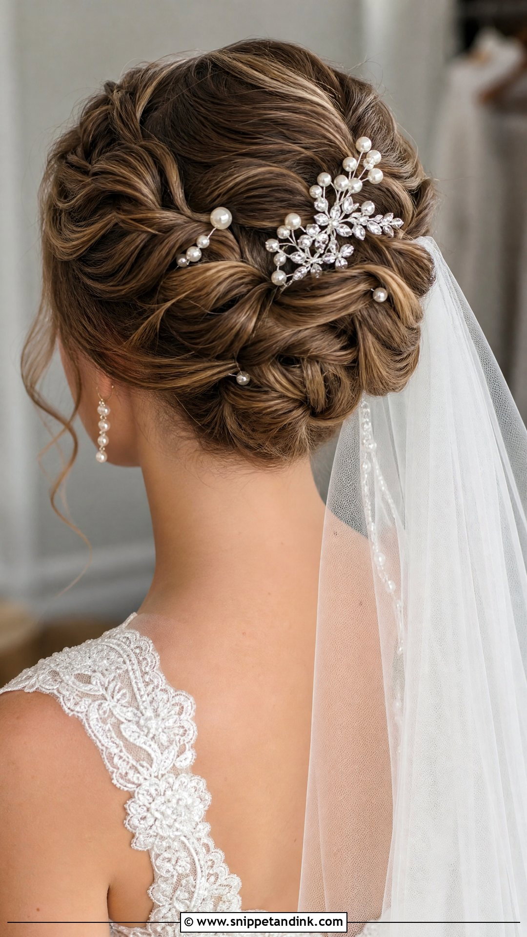 Vintage Updo With Hair Accessories - Snippet and Ink - 20 Timeless Wedding Hair Ideas