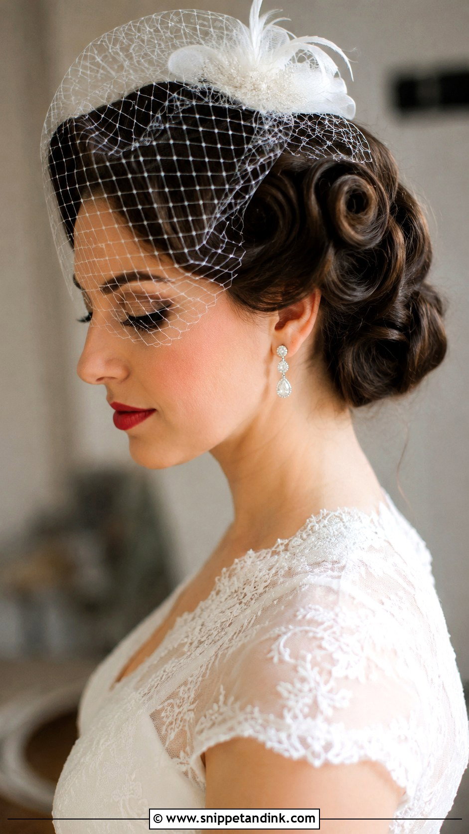 Vintage Updo for Long Hair - Snippet and Ink - 30 Hairstyles for Long Hair Wedding