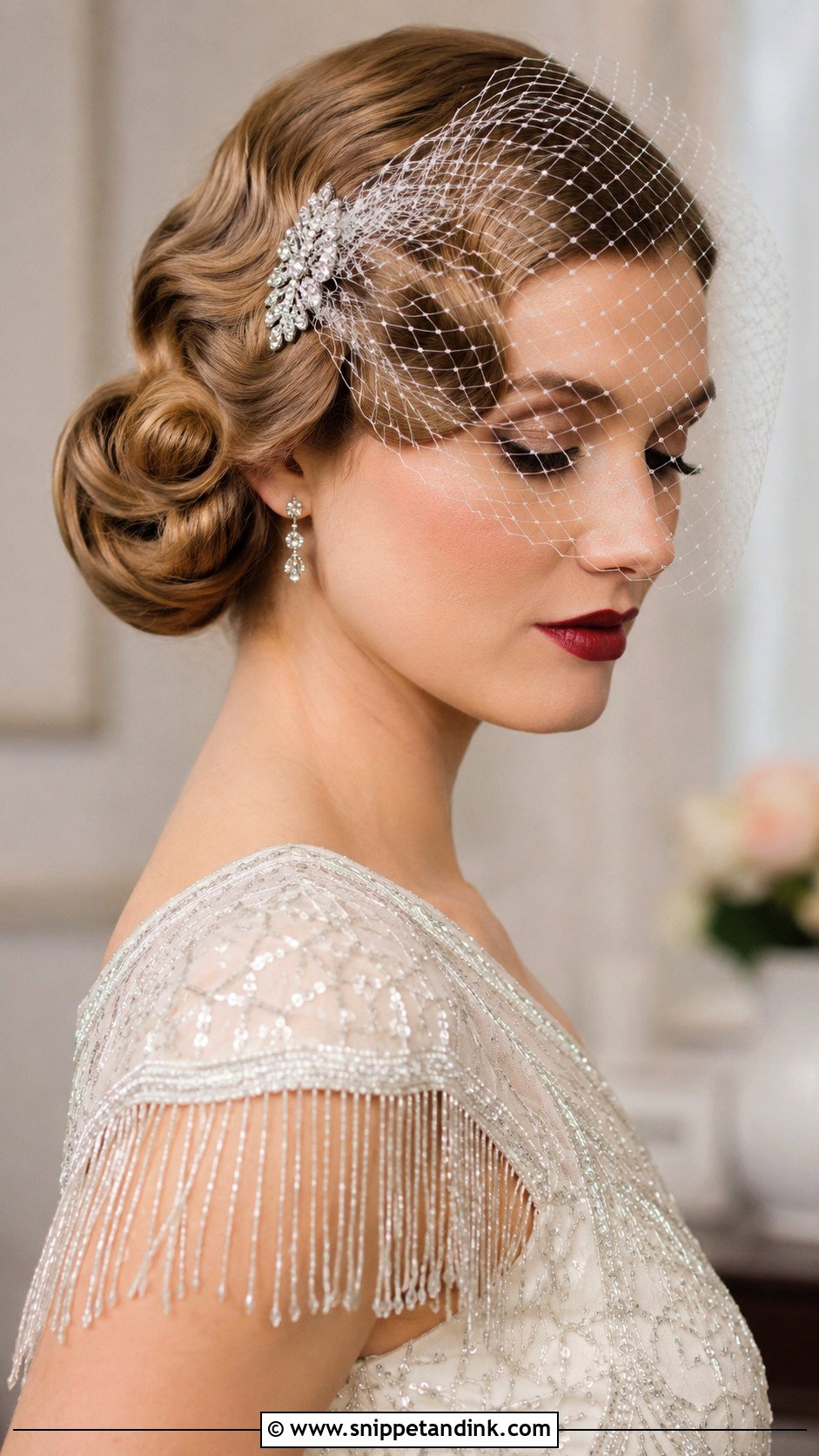 Vintage Updo for Medium Hair - Snippet and Ink - 30 Wedding Updos for Medium Hair