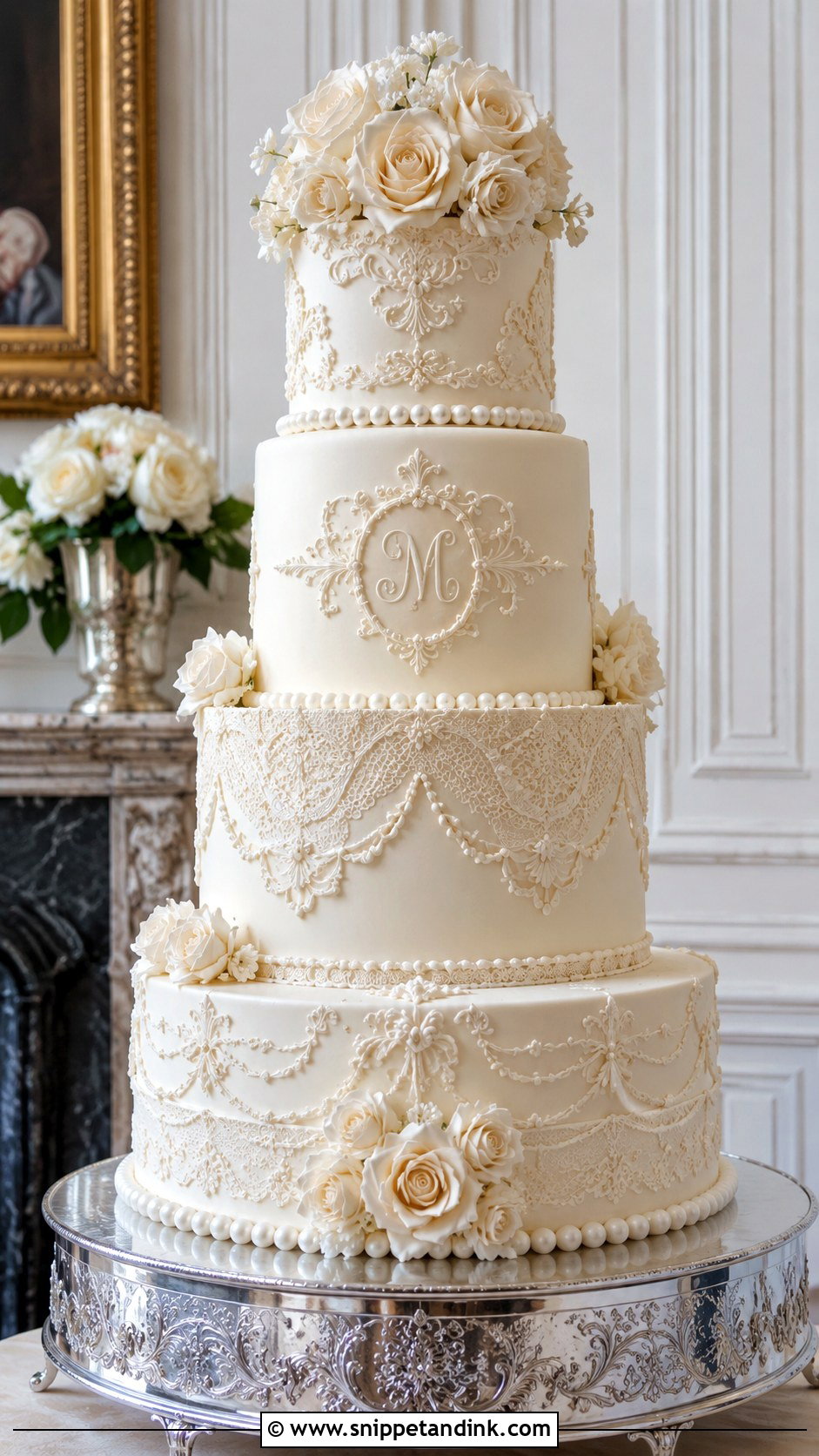 Vintage Victorian Wedding Cake - Snippet and Ink - 20 Elegant Vintage Wedding Cakes