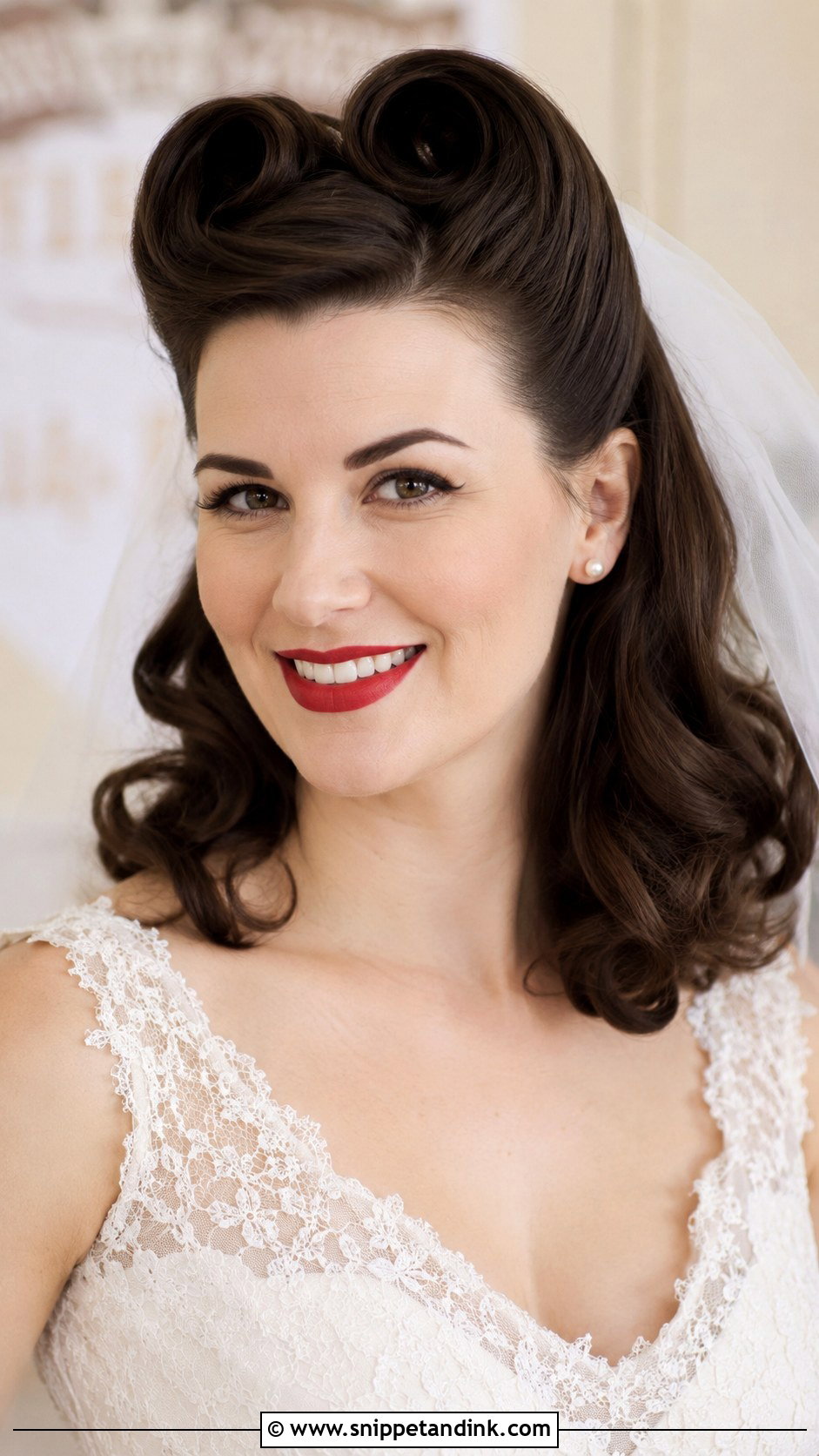 Vintage Victory Rolls - Snippet and Ink - 25 Easy Hairstyles for Wedding