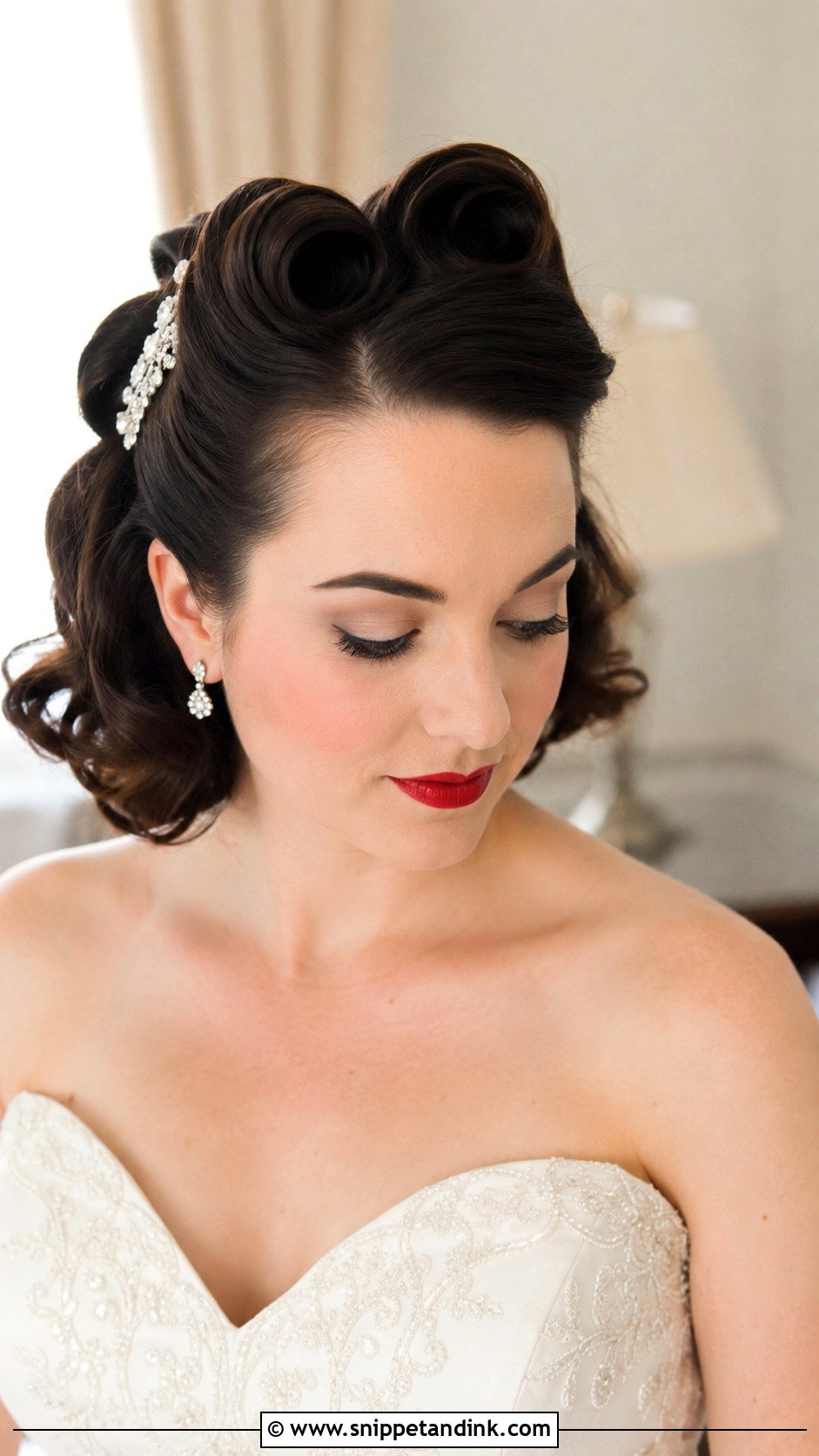 Vintage Victory Rolls - Snippet and Ink - 25 Simple Wedding Hairstyles for Short Hair