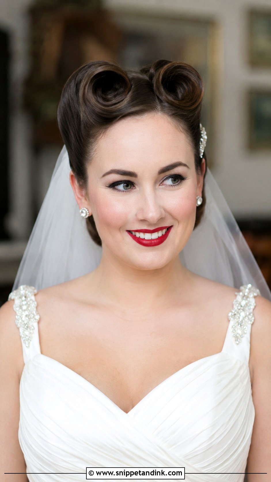 Vintage Victory Rolls - Snippet and Ink - 35 Bridal Updo Ideas